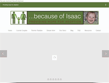 Tablet Screenshot of becauseofisaac.org